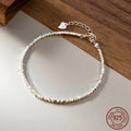 La Monada 15+4.5cm Simple Irregular Bracelets For Women Silver 925 Sterling Jewelry Fine 925 Sterling Silver Women's Bracelet