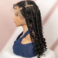 Full Lace Braided Wigs 16 In Synethetic Crochet Hair Wig Box Braids Boho Hairstyles Wigs for Women Short Bob Wig Knotless