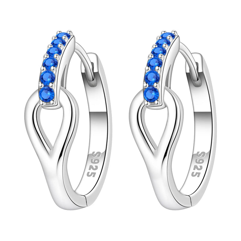 925 Sterling Silver Simple Gold U-shaped Earrings Jewelry | SAMAG