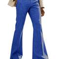 Men's Linen Flare Suit Pants Retro High Waist Slim Fit - View 12 | SAMAG