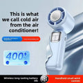 Lenovo Handheld Fan Cooling Ice Cooler Rechargeable USB Brushless Motor 199 High Speed Turbo Jet Fan for Outdoor Travel Office