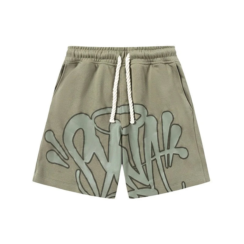American Street Graffiti Letter Printed Sports Shorts | SAMAG