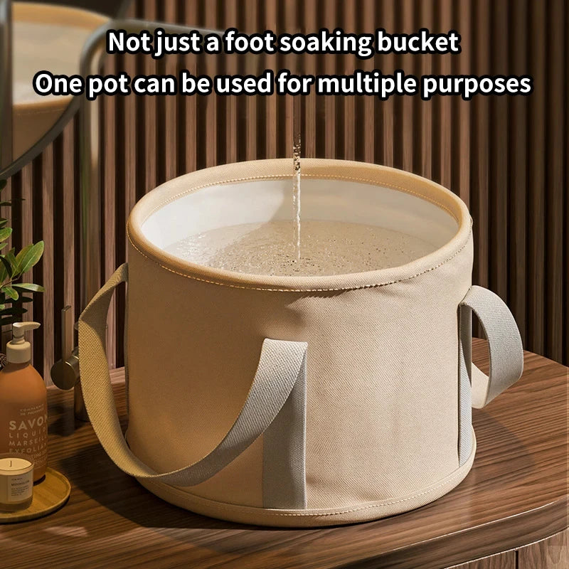 1Pc Foldable Foot Soaking Tub Portable Insulated Spa Bucket with Handles Odor-Free No Power for Travel Home