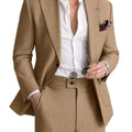 Mens Linen Suit 2 Piece Casual Suits for Men Summer Beach Groom Wedding Suit Linen Blazer Pants Set