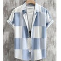 New Shirts For Men 3d Patchwork Plaid Printed Clothing | SAMAG