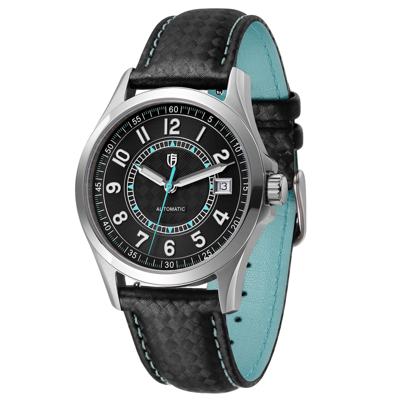 BERNY Watches for Men PT5000 ST2130 Mechanical Automatic Luxury Men's Watch Calendar Super Luminous Sapphire 10ATM Easy Read