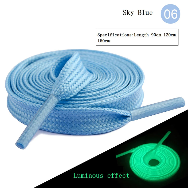 Luminous Shoelaces Men Women Sports Shoes Laces Runner Shoelace Glow In The Dark Night Classic Shoestrings Reflective Shoe Laces