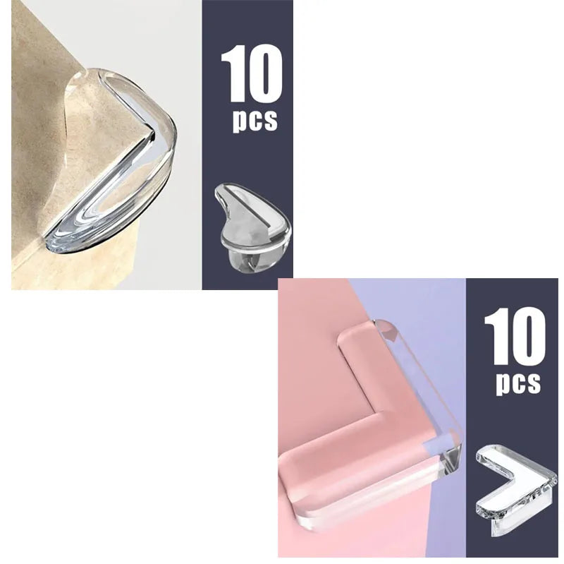 10-20PCS Clear Anti-collision Coffee Table Furniture Corner Protectors Children's Soft Corner Sheathing Living Room Decor