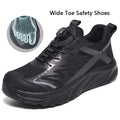 Wide Toe Work Safety Shoes Men Indestructible Steel Toe Shoes Breathable Security Work Sneakers Protective Safety Boots