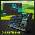 MRSVI K1 PRO Visual LCD AI Keyboard 80% Gaming Mechanical Keyboard Macro Red Axis Wired Detachable Cable RGB Backlight Hot Swap
