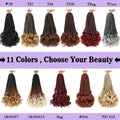 14” French Curls Braiding Hair Pre Braided Synthetic Box Braids Crochet Curl Ends French Curl Crochet Braids for Women And Kids