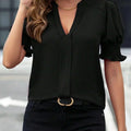 Women Summer Style Blouses Shirts Lady Casual Short Puff - View 6 | SAMAG