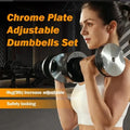 Adjustable 10kg-50kg Plastic Dumbbell Set with Silver | SAMAG