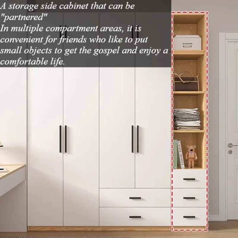 Dust Proof Modern Wardrobe Shelf Apartment Large Standing Wardrobe Minimalist Partition Vitrina Bedroom Furniture Accessories
