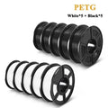 SUNLU PETG 3D Filament 1KG Biodegradable 1.75MM 10Rolls Bright Color Good Toughness Excellent Acid Alkali Weather Resistance