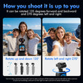 1080P WiFi Mini Camera 4K Ultra HD Action 270° Rotating Lens 140° Wide-Angle Pocket Camcorder for Outdoor Sport DV Vlog