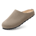 Evshine Women's Suede Clogs Slippers Comfort Sole Sole Flat Mules Fashion Baotou Ladies Potato Shoes Slip On House Clogs Shoes