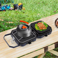 2 Burners Portable Camping Gas Stove 2.3+2.3KW Non - stick | SAMAG
