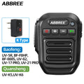 ABBREE Wireless Bluetooth Speaker Microphone Handheld Mic K Type/8 Pin For Quansheng UV-K5(8) K6 Baofeng UV-5R 21 QYT KT-8900D