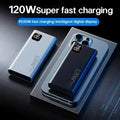Lenovo 2027 120W Super Fast Charging Portable Power Bank Charger 500000mAh Large Capacity External Battery For Xiaomi iPhone