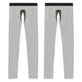 2 Open crotch thermal pants men's thin leggings middle-aged elderly long johns autumn and winter tight inner threads