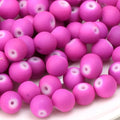 OlingArt Rubber Glass Beads High 6MM Quality 100PCS/Lot Candy Color Neon Matte Loose Handmade DIY Jewelry Making Bracelet