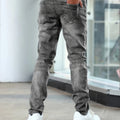 Men'S Casual Slim Fit Stretch Jeans, Chic Street Style | SAMAG