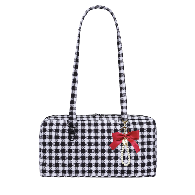 Slouchy Tote Bags Polka Dot Nylon Bowler Bag For Women Hobo Bags Large Shoulder Bag For Travel Work College Nylon Bowler Bag For Women Slouchy Lightweight Crescent Bag With Zipper Travel Tote Bag For Women Sandproof Swim Pool