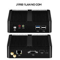 Intel Celeron J6412 N2930 J1900 Mini PC with 2xGigabit LAN 1xUSB3.0 3xUSB2.0 2xRS232 Fanless Industrial Computer Win10 Ready