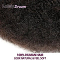Afro Kinky Bulk Human Hair 50 Gram 100 Real Remy Mini Twist Dreadlock Natural Black Unprocessed Soft Texture Pre Stretched
