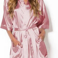 Hot Women Short Silk Bridesmaid Bride Robe Sexy Satin | SAMAG