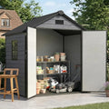 6x4.4 FT Outdoor Storage Shed with Floor, Durable 16mm | SAMAG