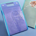 Pastel Purple Accordion File Folder with Blue Trim 13-Pocket Document Organizer for School And Office Use