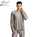 Anti-radiation 100% silver fiber knitted fabric women's long underwear Phone Electromagnetic radiation shielding men's underwear