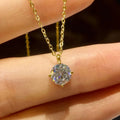 LOUTF 1-3ct Real Moissanite Diamond Necklace for Woman Wedding Daily Wear Party Original 925 Sterling Silver Luxury Fine Jewelry