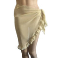 Bikini Cover-Ups Wrap Pareo Scarf for Women Chiffon Swimwear Cover Up Wraps Beach Sexy Skirts See-Through Scarf Cover Up Dress 1