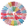 20/40Pcs Alloy Hair Accessories Children Hairpin Cartoon Animal Flower Print Dripping Hair Clips Girls Headdress Head Decoration