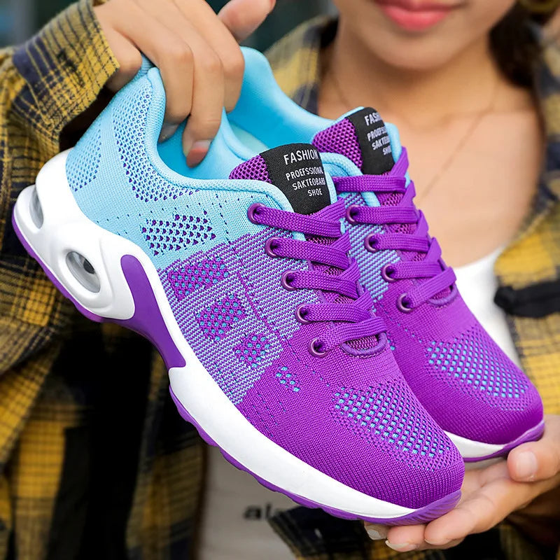 Brand Women Sneakers Mesh Breathable Women Shoes Outdoor Air Cushion Sport Shoes comfortable Women's Casual Shoes Zapatos Mujer