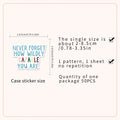 50 Pcs Mental Health Journal Stickers - Inspirational Creative English Text Graffiti, Waterproof AnimeWorlds Store