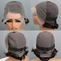 Side Part Wig Human Hair 13x1 Lace Frontal Wigs Pixie Cut Short Bob Human Hair Wigs For Women 13x4 Lace Front Human Hair Wig