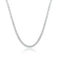 SY Brand Jewelry 925 Sterling Silver Chain Tennis Necklace Gemstones Women Men Luxury Necklaces Rhodium Plated S925 Jewelry