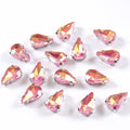 8x13mm Teardrop Crystal Sew On Rhinestone With Silver - View 14 | SAMAG
