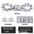 Colorful Spring Lock No Tie Shoelaces 1Pair Round Elastic Quick Lazy Shoelace for Kids Adult Sports Sneakers