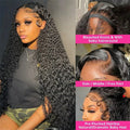 30 Inch Deep Wave Wigs Human Hair 13x4 13x6 Hd Lace Frontal Wigs Water Wave Lace Closure Wig Remy Brazilian Curly Wigs For Women