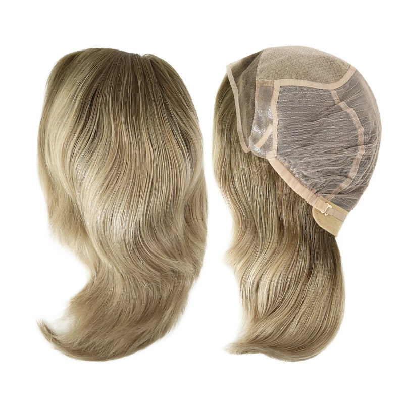 Alwayshair 100% European Virgin Hair Wig 6" 8"10" Injection Lace Lady Wig Silky Straight Short Human Hair French Lace Front Wigs