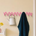 Wall Mounted Coat Rack Iron Clothes Hanger Modern Hall Wave Clothing Racks Aesthetic Wall Organizer Hook Living Room Furniture