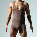 Men's One-Piece Sports Vest Shorts Comfortable Cotton Underwear Breathable Sport Suit for Men Overall Gym Clothes