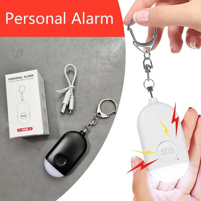 Personal SOS Defense Alarm Self Girl Rechargeable 130dB | SAMAG
