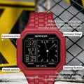 SANDA 6367 New Fashion Electronic Watch Men's 50m Waterproof Night Light Multi Functional Student Trend - Visuel 4 | SAMAG