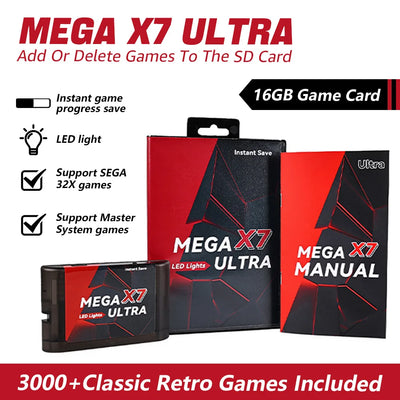 LED Light Mega X7 Ultra Instant Save Game Cartridge | SAMAG